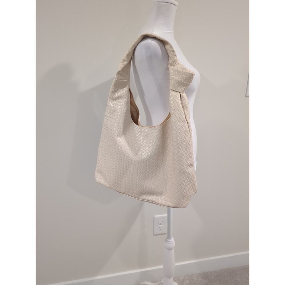 Ulta Beauty Woven Tote Beach Bag Cream Shoulder Boho Purse